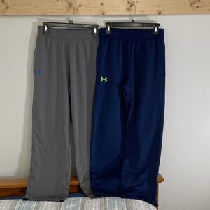 Under Armour Sweatpants in Gray and Navy with Contrasting Logos